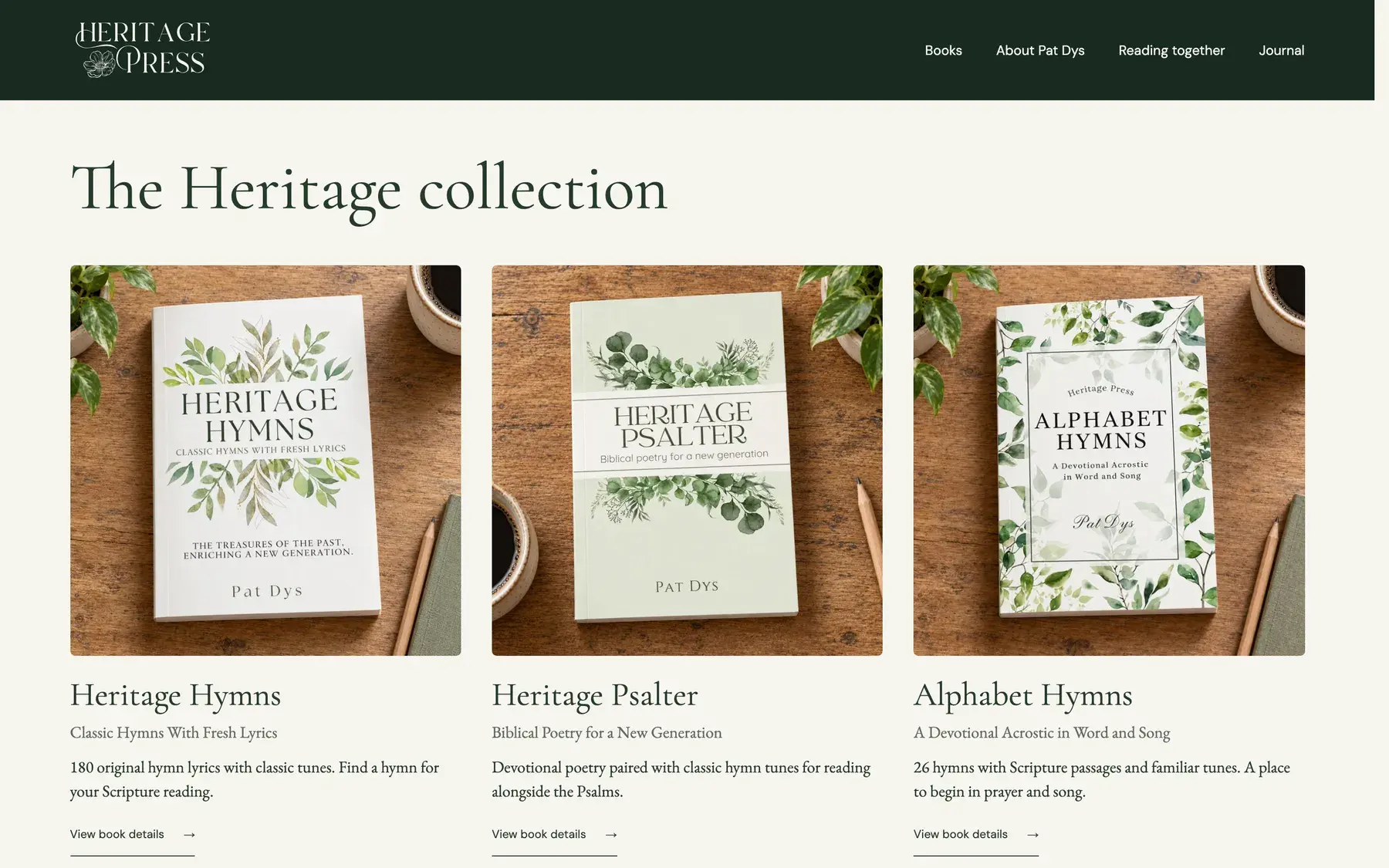 Heritage Press book catalog page.